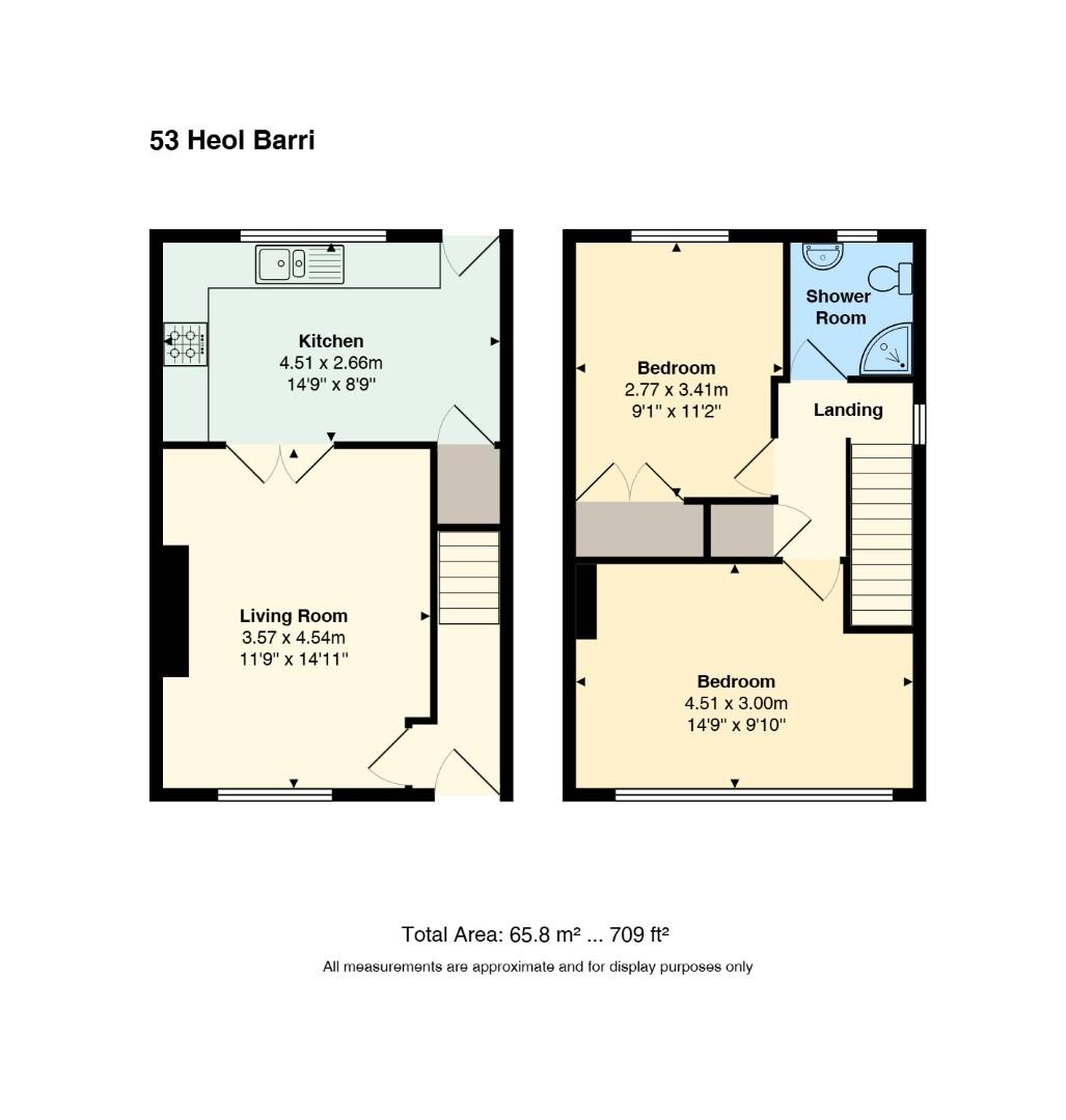 Floorplan for Heol Barri, Energlyn, Caerphilly